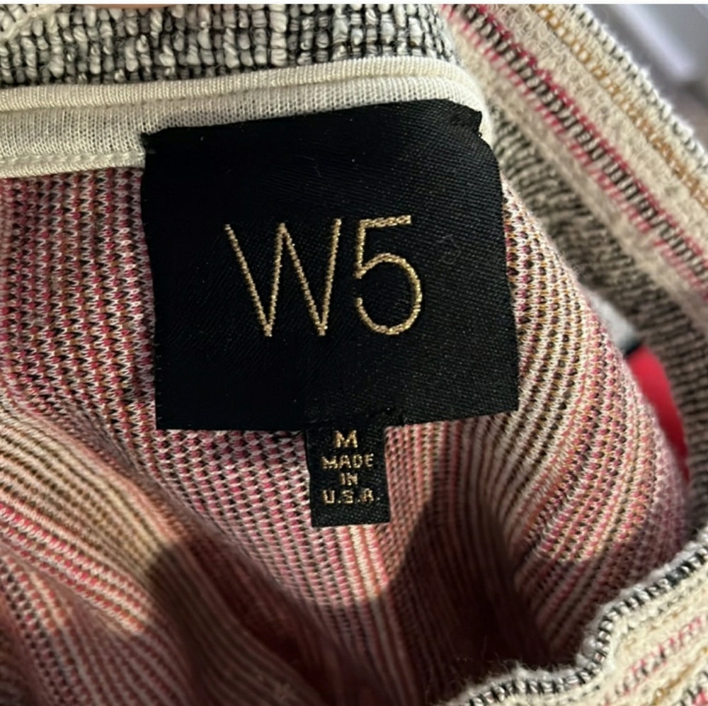 W5 Anthropologie Multicolor Striped High Neck top, size M - Picture 6 of 6